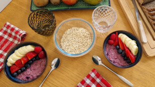 Porridge sans gluten aux flocons d'avoine