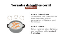 Torsades de lentilles corail