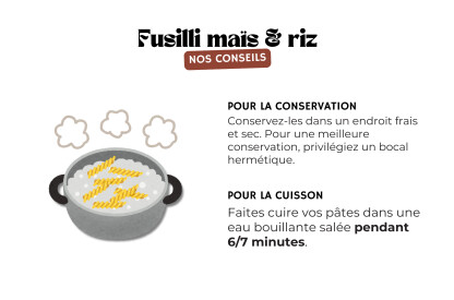 Fusilli maïs & riz