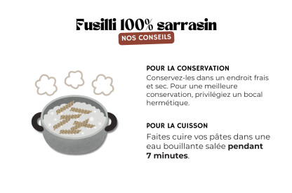 Fusilli 100% sarrasin