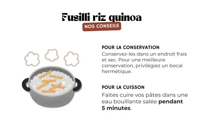 Fusilli riz quinoa