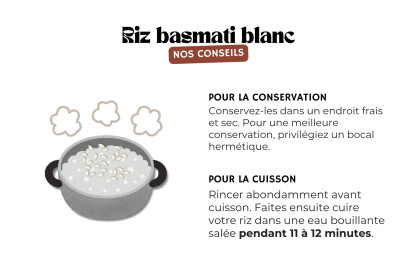 Riz basmati blanc bio