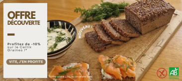 Bénéficiez de -10% sur notre pain sans gluten Celtik Graines