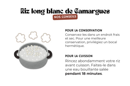 Riz long blanc de Camargues bio