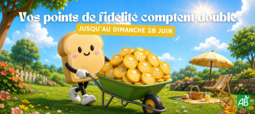 Vos points sont doublés jusqu'au dimanche 28 juin