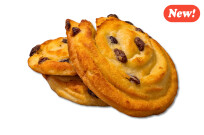 Pains aux raisins précuits