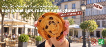 Découvrez nos nouveaux pains aux raisins sans gluten !