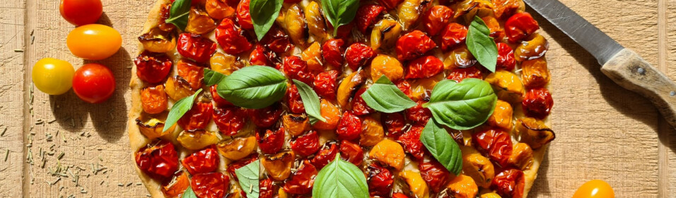 Tarte à la tomate sans gluten