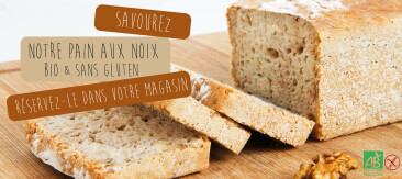 Savourez notre pain aux noix bio & sans gluten !