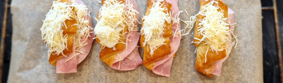Croissants au jambon sans gluten